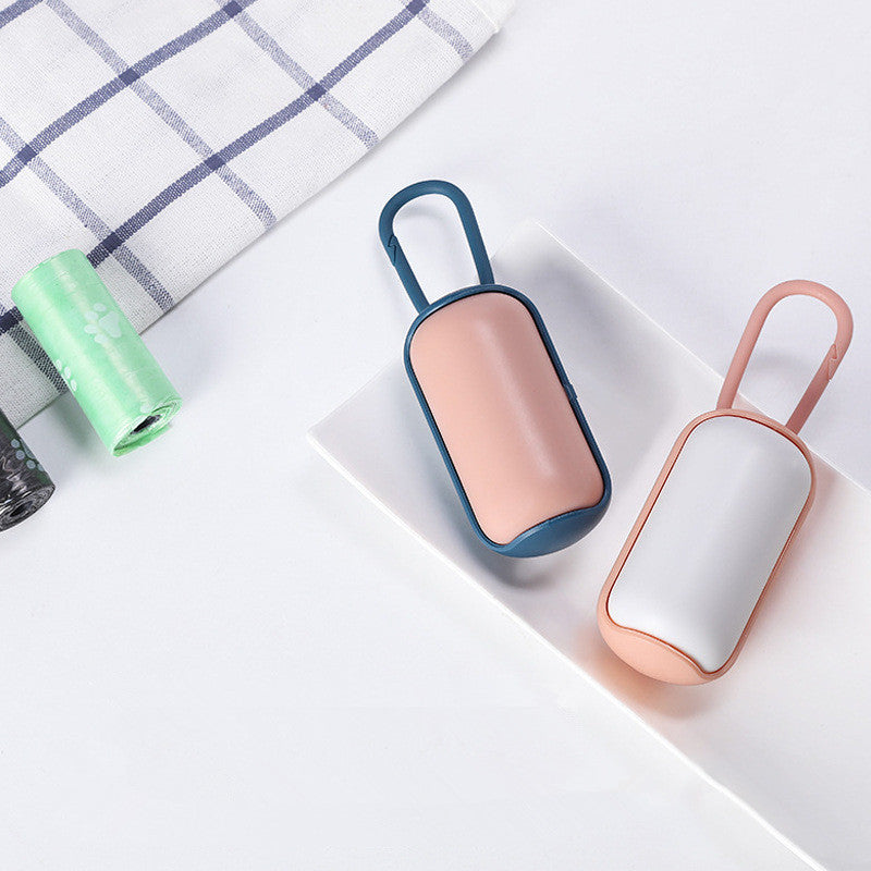 Portable Dog Poop Bag Dispenser - Leak-Proof Waste Bag Holder