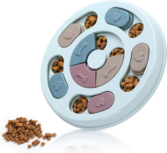 Interactive Dog Puzzle Feeder - IQ Training Slow Feeder Toy